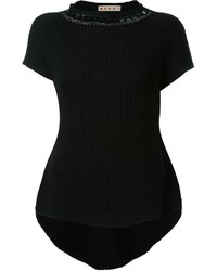 Marni Ribbed Short Sleeve Sweater