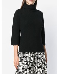 RED Valentino Ribbed Turtle Neck Jumper