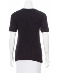 The Row Short Sleeve Cashmere Sweater