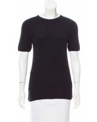 The Row Short Sleeve Cashmere Sweater