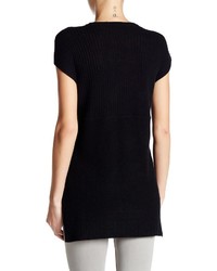 Cullen Short Sleeve Mixed Knit Cashmere Tunic