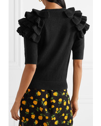Michael Kors Collection Starlet Ruffled Cashmere Sweater