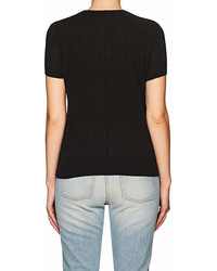 The Row Tati Cashmere Silk Short Sleeve Sweater
