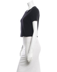 The Perfext Short Sleeve Cropped Cashmere Sweater W Tags