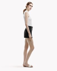 Theory Abriena Short In Sateen Stretch