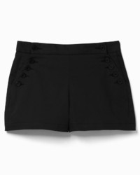 Theory Abriena Short In Sateen Stretch