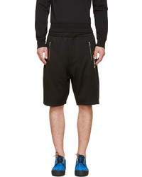 McQ Alexander Ueen Black Logo Sweat Shorts