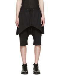 D.gnak By Kang.d Black Layered Traditional Line Shorts