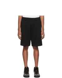 Moschino Black Logo Stripe Shorts