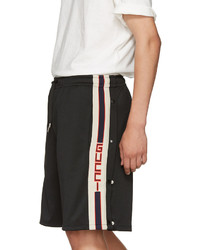 Gucci Black Logo Tape Shorts