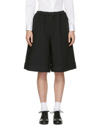 Comme des Garcons Black Oversized Cuffed Shorts
