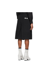 Random Identities Black Oversized Tailored Shorts