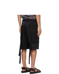 Sacai Black Oxford Shorts