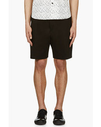 Paul Smith Black Pleated Bungee Shorts