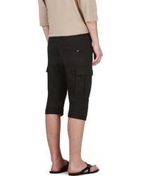 Balmain Black Slim Fit Cargo Biker Shorts