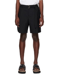 Sacai Black Suiting Shorts