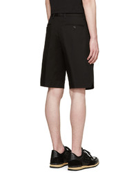 Dolce & Gabbana Black Twill Bermuda Shorts