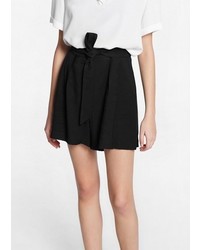Mango Outlet Bow Flowy Shorts