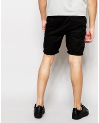 Asos Brand 2 Pack Skinny Chino Shorts In Mid Length Save 17%
