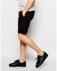 Asos Brand 2 Pack Skinny Chino Shorts In Mid Length Save 17%