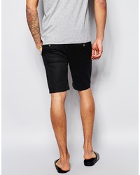 Asos Brand Chino Shorts In Skinny Fit In Mid Length