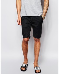 Asos Brand Chino Shorts In Skinny Fit In Mid Length