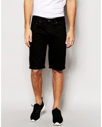 Asos Brand Denim Shorts In Slim Fit Longer Length