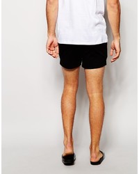 Asos Brand Jersey Shorts In Super Short Length