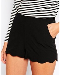 Asos Collection Shorts With Scallop Hem