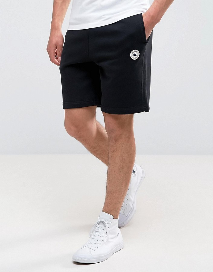 black high top converse with shorts 