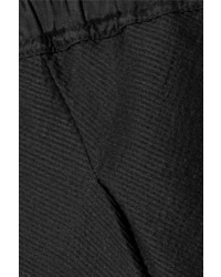 Rick Owens Cotton And Silk Blend Twill Shorts