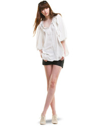 Max Studio Cotton Silk Faille Shorts