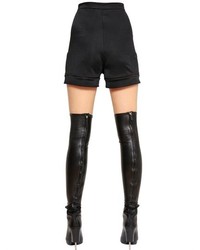 Givenchy Fluid Viscose Jersey High Waist Shorts