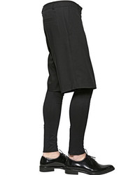 Givenchy Front Panel On Wool Bermuda Shorts