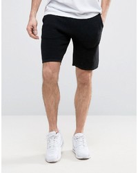 Asos Knitted Textured Shorts In Black