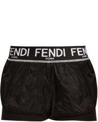 Fendi Logo Waistband Layered Performance Shorts