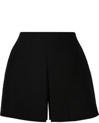 Valentino Pleated Wool And Silk Blend Shorts