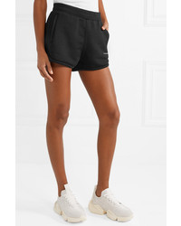T by Alexander Wang Printed French Cotton Blend Terry Shorts