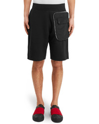 Givenchy Shell Trimmed Cotton Jersey Shorts