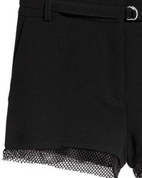 H&M Shorts With Mesh Trim