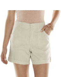 Gloria Vanderbilt Sydney Linen Blend Shorts