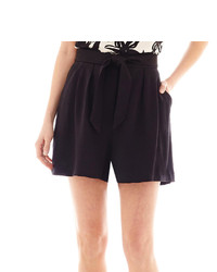 MNG by Mango Tie Front Pleated Shorts
