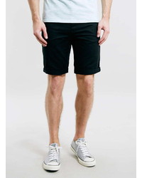 Topman Black Longer Length Chino Shorts