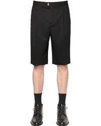 Versus Pleated Front Cool Wool Shorts