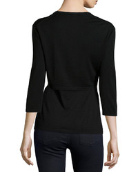 Neiman Marcus Cashmere Collection Modern Superfine Silk Blend Shrug
