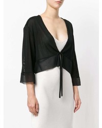 Alberta Ferretti Cropped Wrap Cardigan