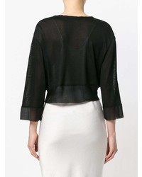 Alberta Ferretti Cropped Wrap Cardigan