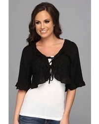 Scully Honey Creek Luna Embroidered Accent Shrug
