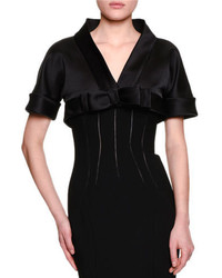 Dolce & Gabbana Short Sleeve Shrug Wbow Black