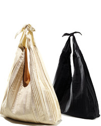 The Row Bindle Pleated Silk Mesh Hobo Bag